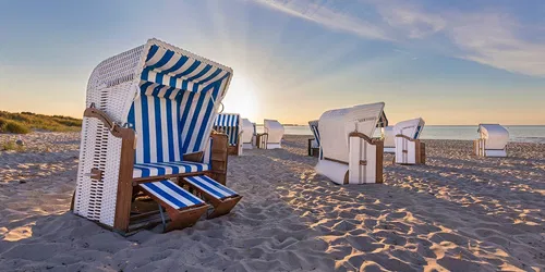 Strandkorb an der Ostsee
