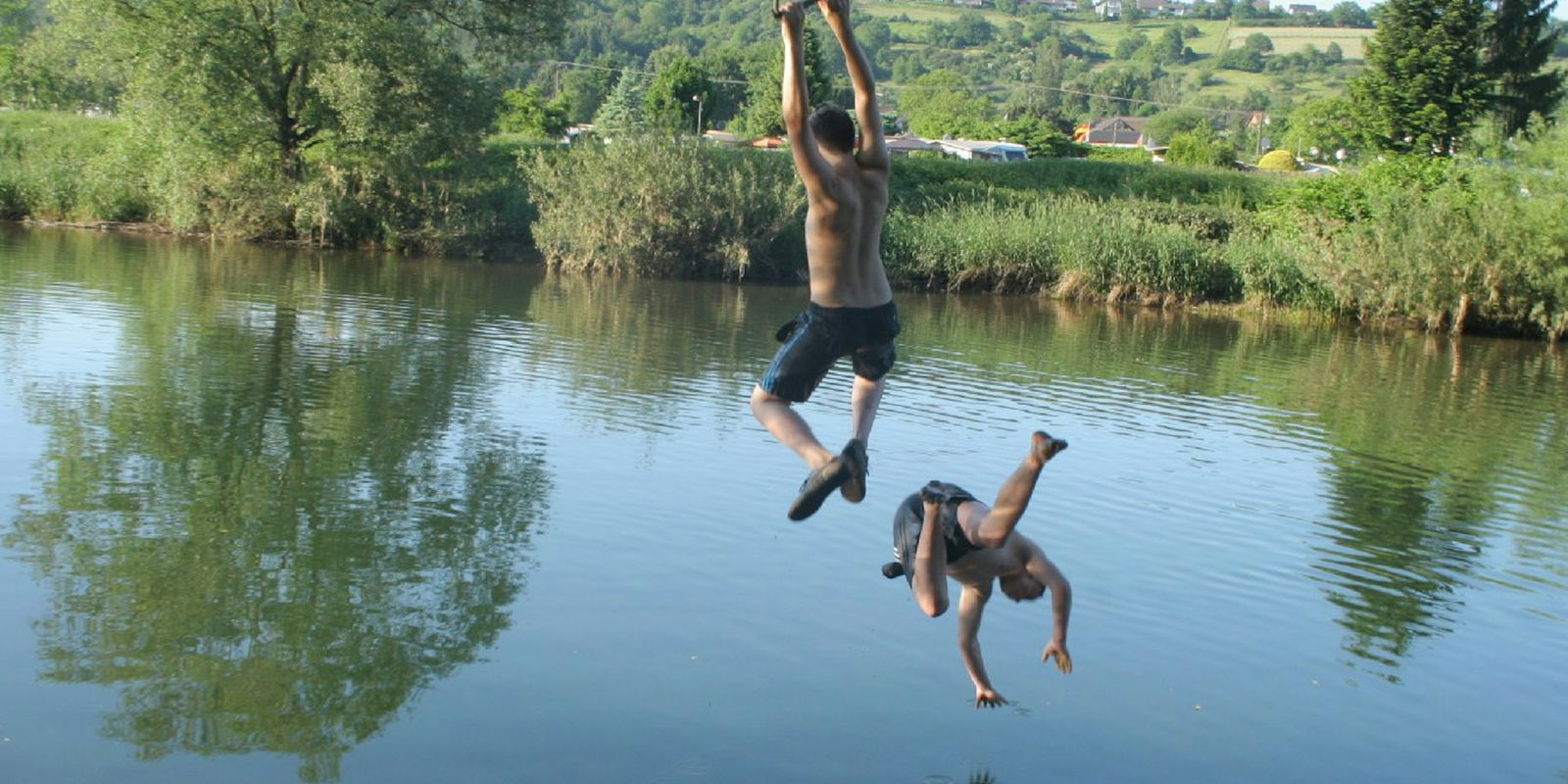 Flussbad an der alten Papierfabrik