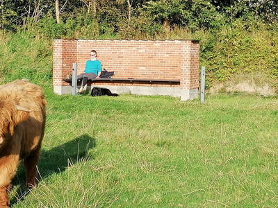 Unsere Chillecke mit Blick auf die Highländer. Meine Lieblingsecke.
