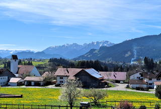 Pension Alpenblick - Alpenblick aus unserem Haus