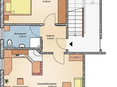 Plan Wohnung Sarstein, Dachstein