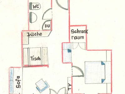 Ferienwohnung KASBERG - Grundriss