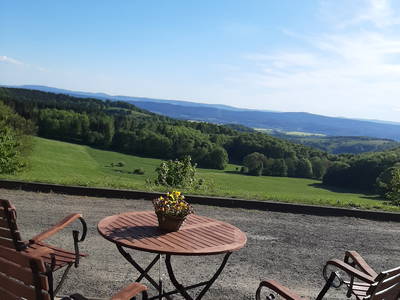Bild 10 aus  Finnhütten Hohe Klinge- auf der Sonnenseite des Thüringer Waldes, mit traumhafter Aussicht