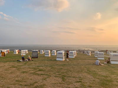 Büsum mit Blick auf das Meer