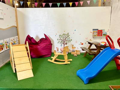 Kleinkindspielecke in der Spielscheune