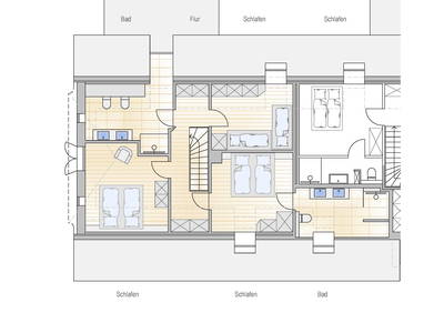 Huus Uelvesbüll Wohnung West Dach Geschoss