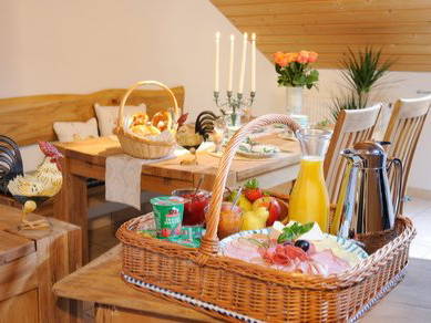 Bauernhof Frühstückskorb