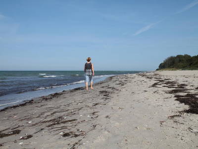 Blick auf den herrlichen Naturstrand