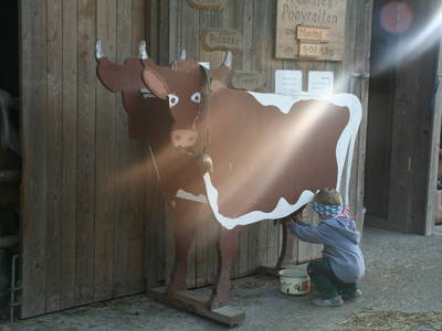 Almkuh Cilly... für Kinder zum Melken