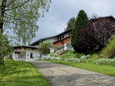 Ferienhaus Fidelis-Bühl, Auffahrt zum Haus im Frühjahr / Sommer