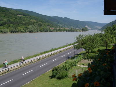 Donaublick vom Balkon