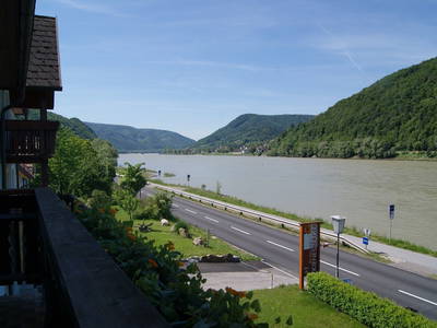 Donaublick vom Balkon