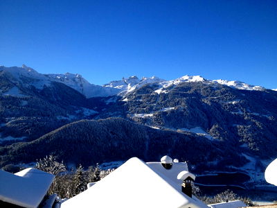 Ausblick Wohnung Piz Buin