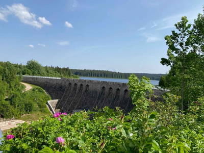 Blick zur Talsperre Eibenstock