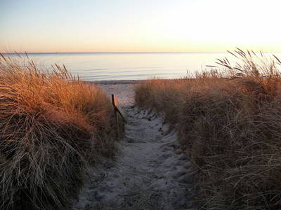 Meeschendorfer Südstrand am Abend