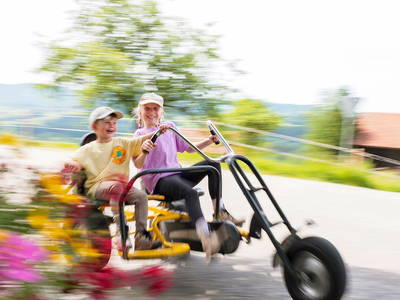 Gokart Fahren - Ferienhof Sinz - Bild: Julie Baaske www.whiite.space
