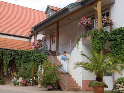 Aufgang zu den Ferienwohnungen