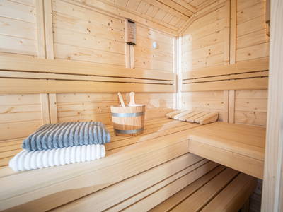 Sauna im Ferienhaus