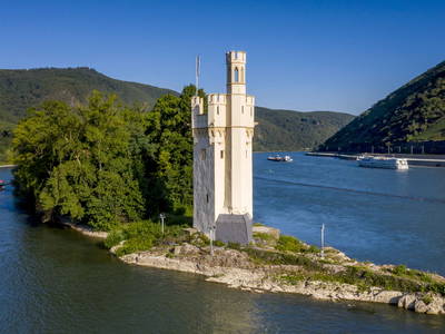 Kulturufer Mäuseturminsel, Quelle: Stadt Bingen, Foto Torsten Siltz