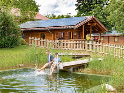 Baden direkt am Ferienhaus