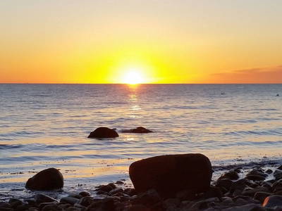 Sonnenaufgang am Strand