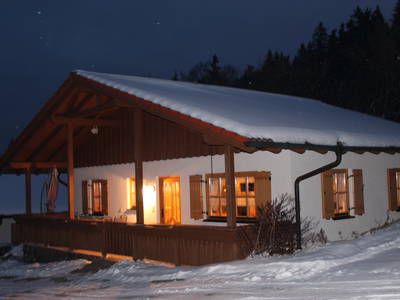 Chalet im Winter