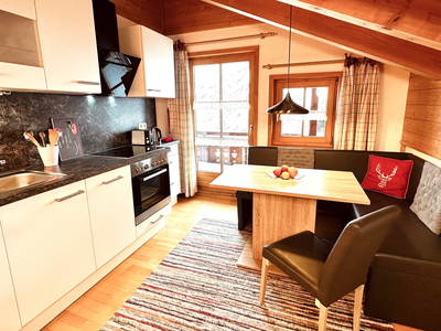 Offene Küchen und Essbereich Ferienwohnung Riedbergerhorn