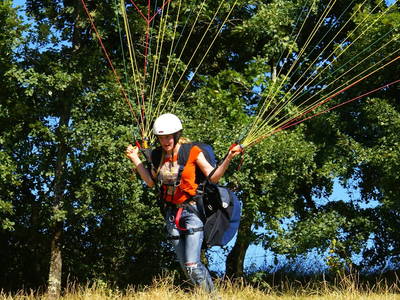 Paragliderstart - Ready for take off!