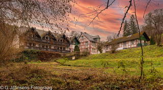 Landgasthof Baunhöller-Mühle - Mühle bei Sonnenuntergang