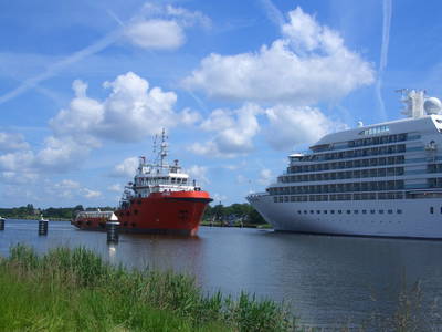 Schiffe auf dem Nord-Ostseekanal