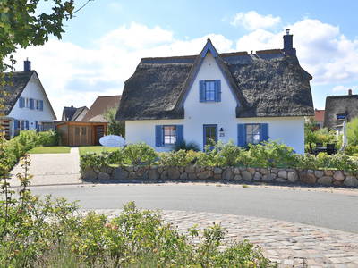 Blick auf das wunderschöne Ferienhaus Kranich
