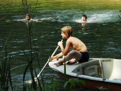 Spaß am und im Badeteich