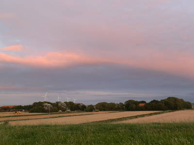 Romantische Abendstimmung vom Deich
