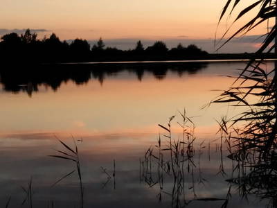 Sonnenuntergang am Waginger See