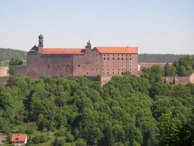 Hausblick von Haus "Sabine" auf  Die Plassenburg in Kulmbach