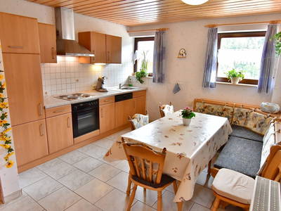 Wohnküche Ferienwohnung 1 Panoramablick für  2 - 8 Personen