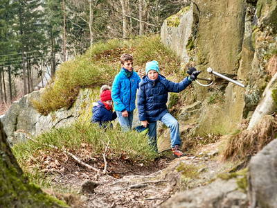 Bild 22 aus  Ferienhaus Winterbergblick, Sauna und Boulderraum im Haus, 2 EBikes im Verleih