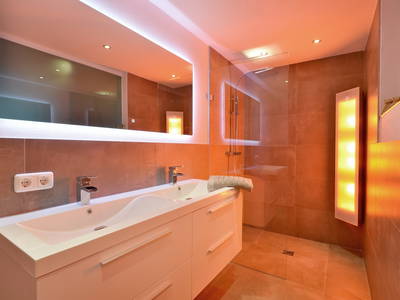 Badezimmer mit Infarotdusche Apartment Modern Alps