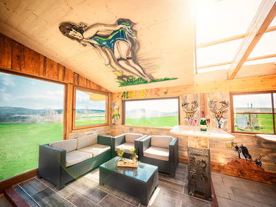 Sitzecke in der Pizzaalm