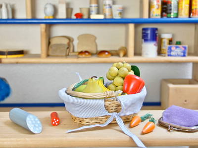 Kaufmannsladen im Spielzimmer