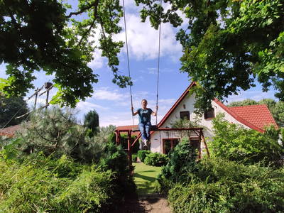 Schaukel in der Eiche