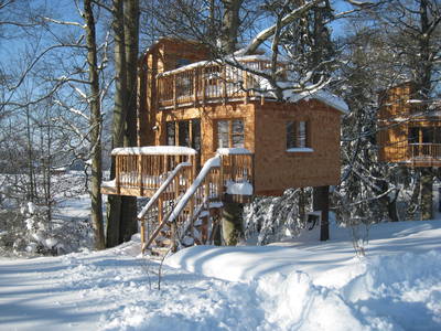 Im Winter kann man sich herrlich einschneien lassen