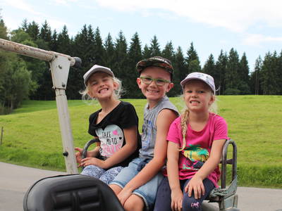 Spaß beim Traktorfahren