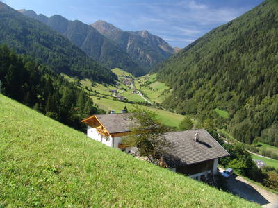 Sommer, es riecht nach Heu! Blick auf die Wohnung Maria