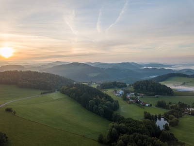 Aussicht vom Balkon Schwalbennest und Bienenkorb