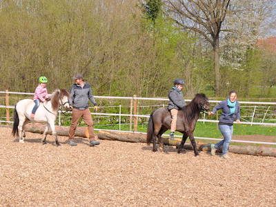 Mit Pio und Rosina beim Reiten