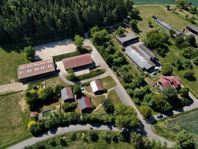 Ferienhof Pfeiffer aus der Vogelperspektive