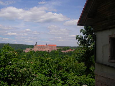 Blick von Haus "Villa Lucia" auf die Plassenburg