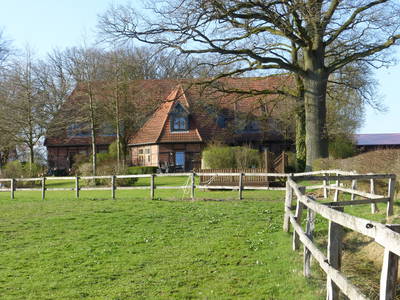 Das umgebaute Viehhaus mit den Wohnungen 1, 2 und 3