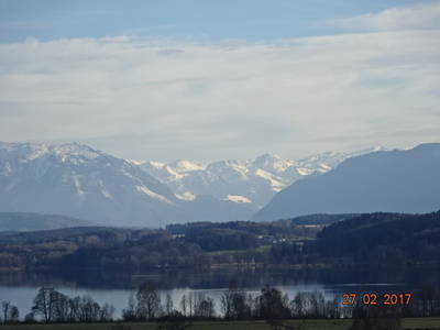 Waginger See mit Bergpanorama